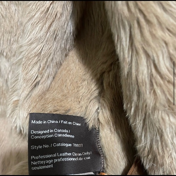 Rabbit Fur Coat - Danier, Size S - Picture 5 of 13